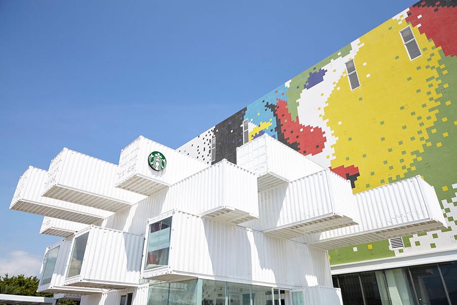 Starbucks відкрив кав’ярню у контейнерах у Тайвані