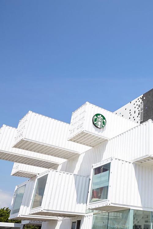 Starbucks відкрив кав’ярню у контейнерах у Тайвані