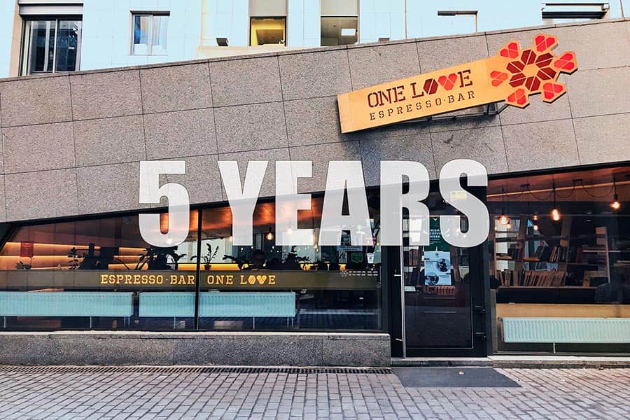 Святкування п’ятого дня народження One Love Coffee
