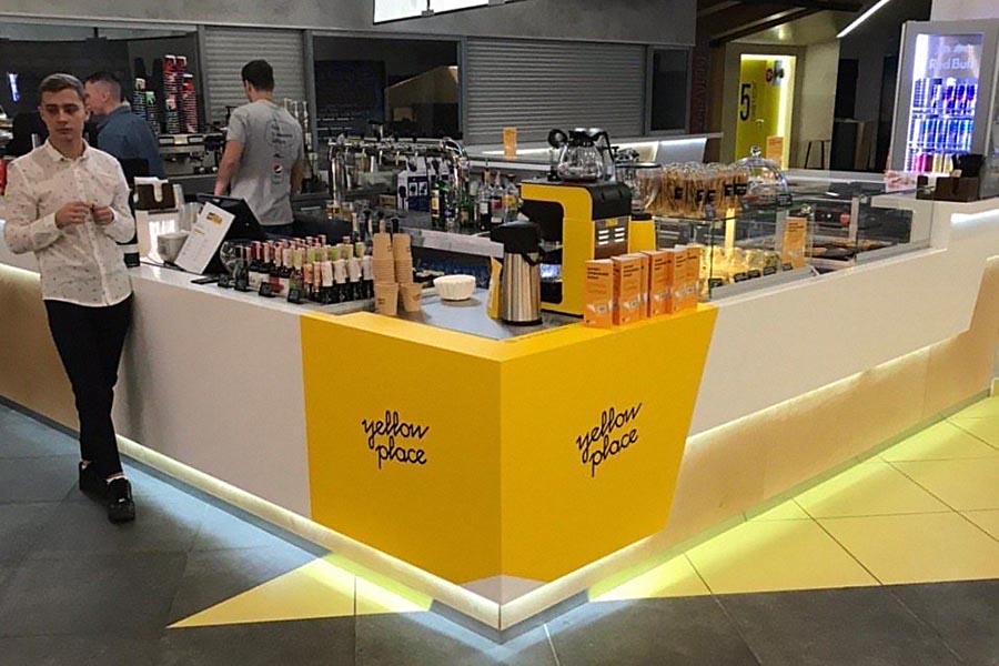 Yellow Place запустили кавовий корнер у «Планеті кіно» в ТРЦ River Mall
