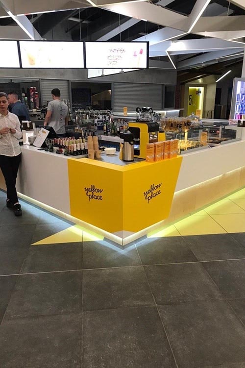 Yellow Place запустили кавовий корнер у «Планеті кіно» в ТРЦ River Mall