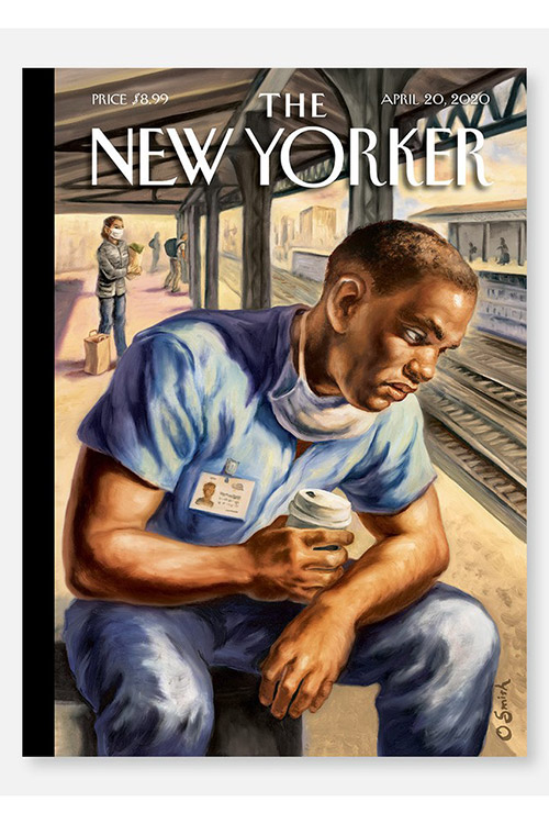 Журнал The New Yorker зробив обкладинку з лікарем, який п’є каву після зміни