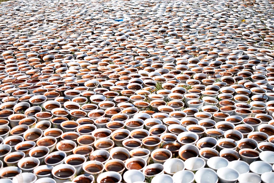 8000 чашок кави використали для меморіалізації різанини у Сребрениці