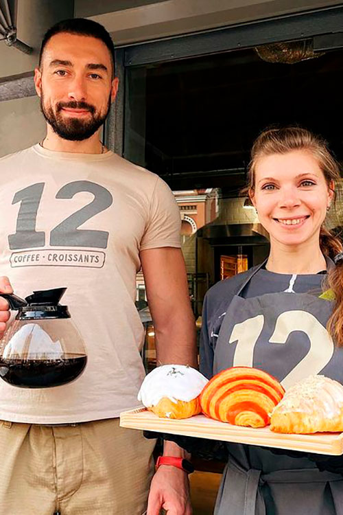 Кафе 12 Coffee & Croissants відкрили біля «Олімпійської»